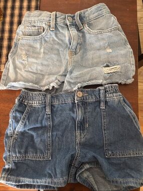 NWOT Old Navy Light Blue and Dark Blue Denim Shorts Duo